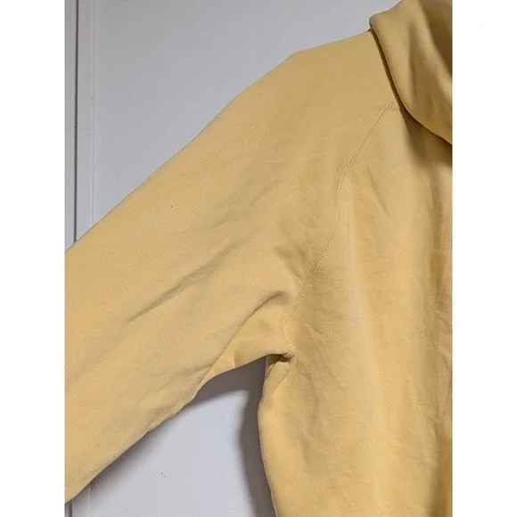 Fear of God Essentials Hoodie Yellow Lemonade Logo Pullover Sweatshirt Mens L - Picture 9 of 13